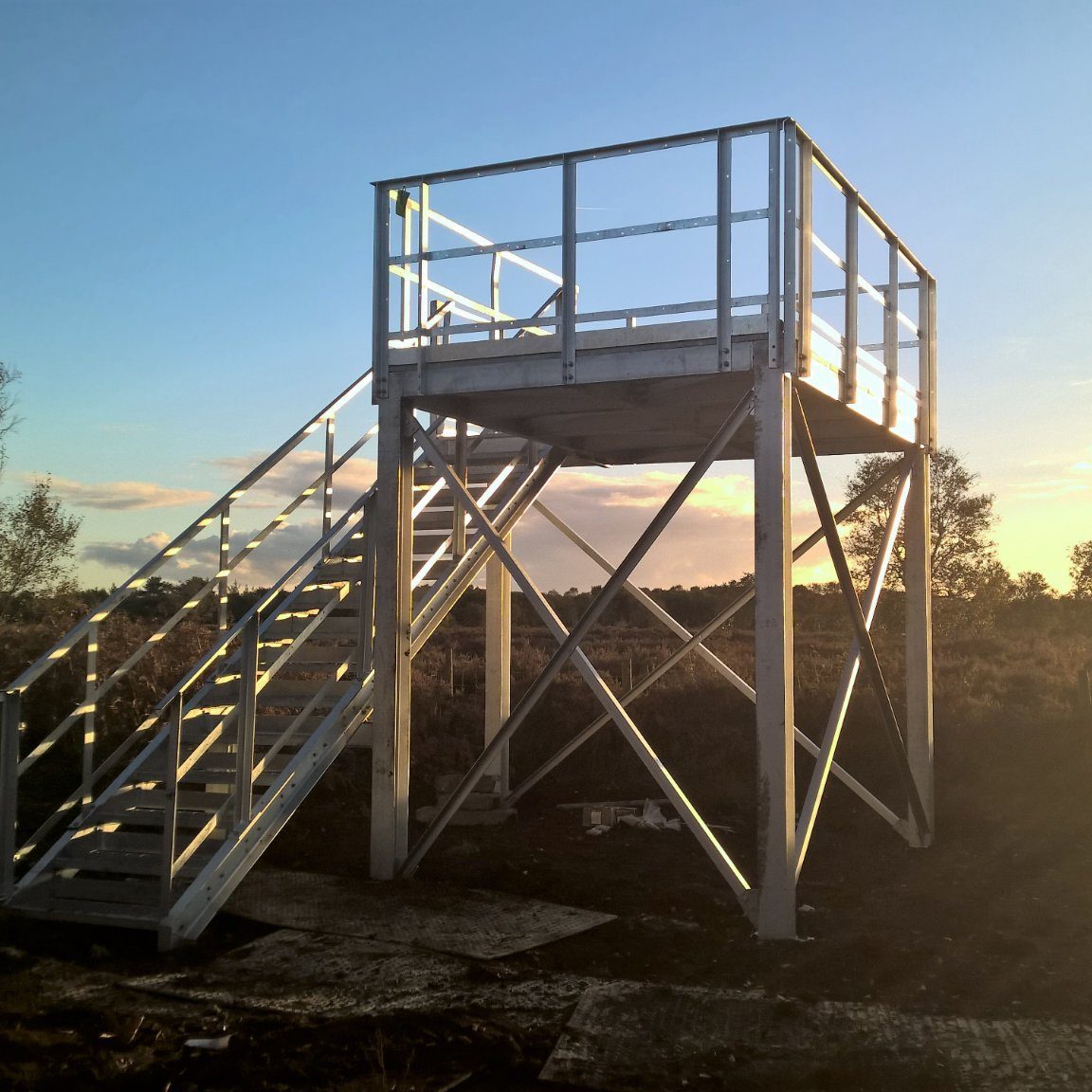 Viewing tower at Hatfield moors - Overlooking Packhard's Heath where Nightjar's breed each year