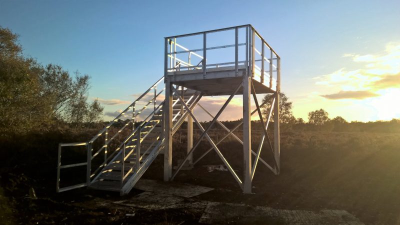 Viewing tower at Hatfield moors - Overlooking Packhard's Heath where Nightjar's breed each year