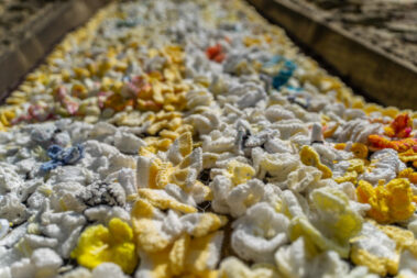 Crafted butterfly blanket at Amcotts