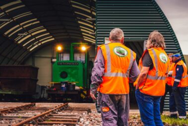 Volunteers at Crowle Peatland Railway