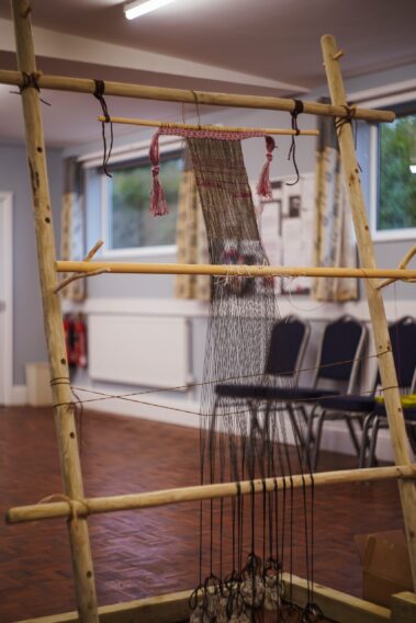 Large loom - Used by the volunteers at the Flax workshops