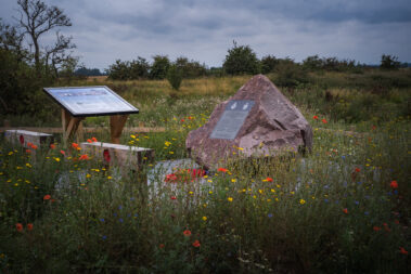 The memorial of the Lancaster PB565 in Owston Ferry