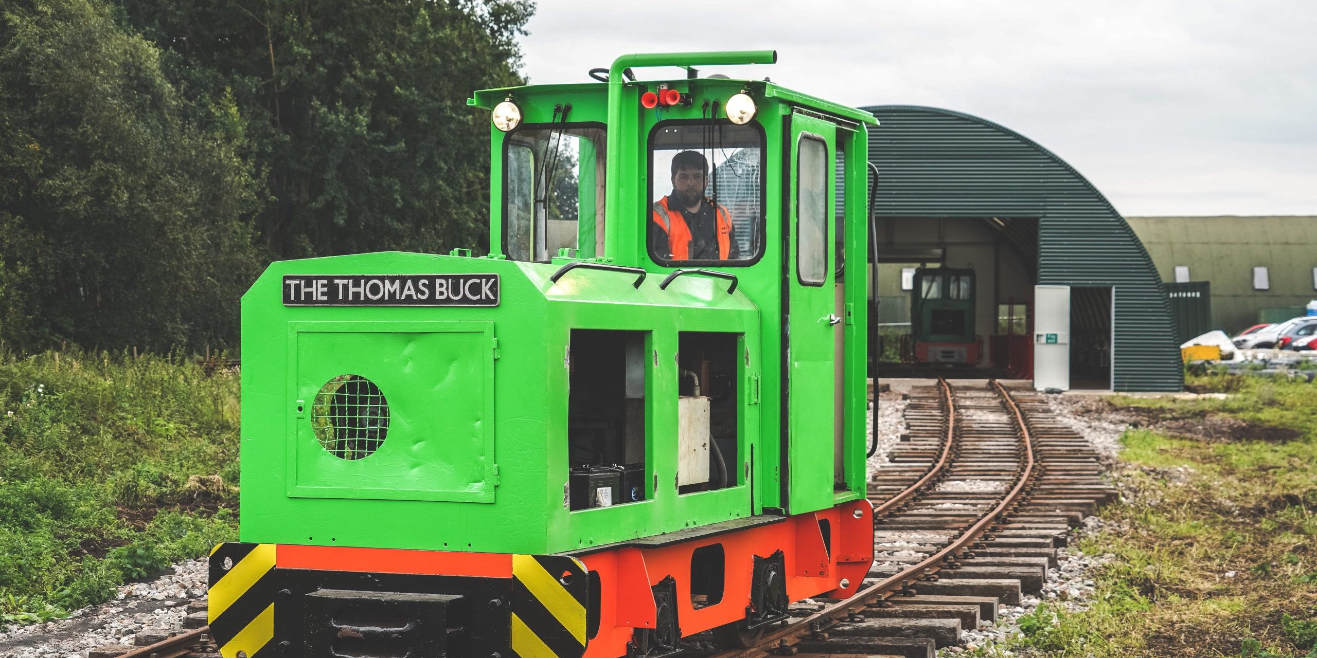 Schomo Loco at Crowle Schomo Loco on Crowle Peatland Railway