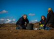 Volunteers undertaking archaeological activities on the 'Presenting the Past' big dig