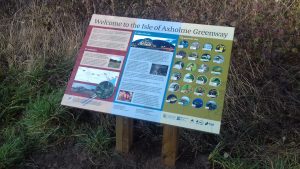 Information board installed along the Greenway