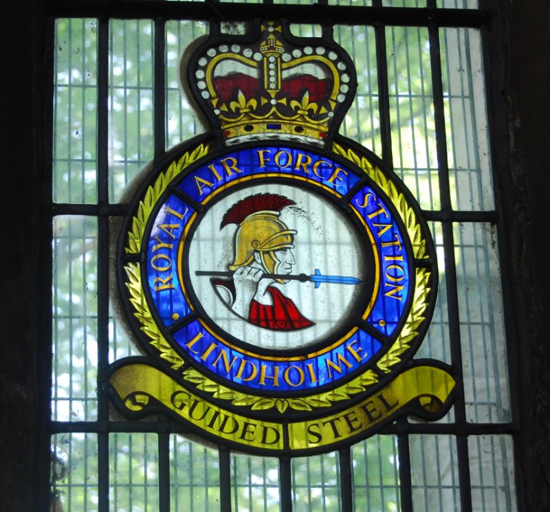Lindholme window – station badge Lindholme window