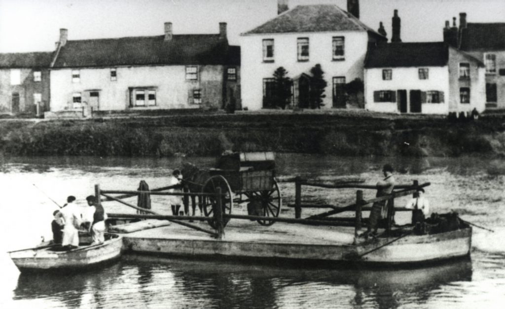 The horse ferry at West Stockworth on the River Trent