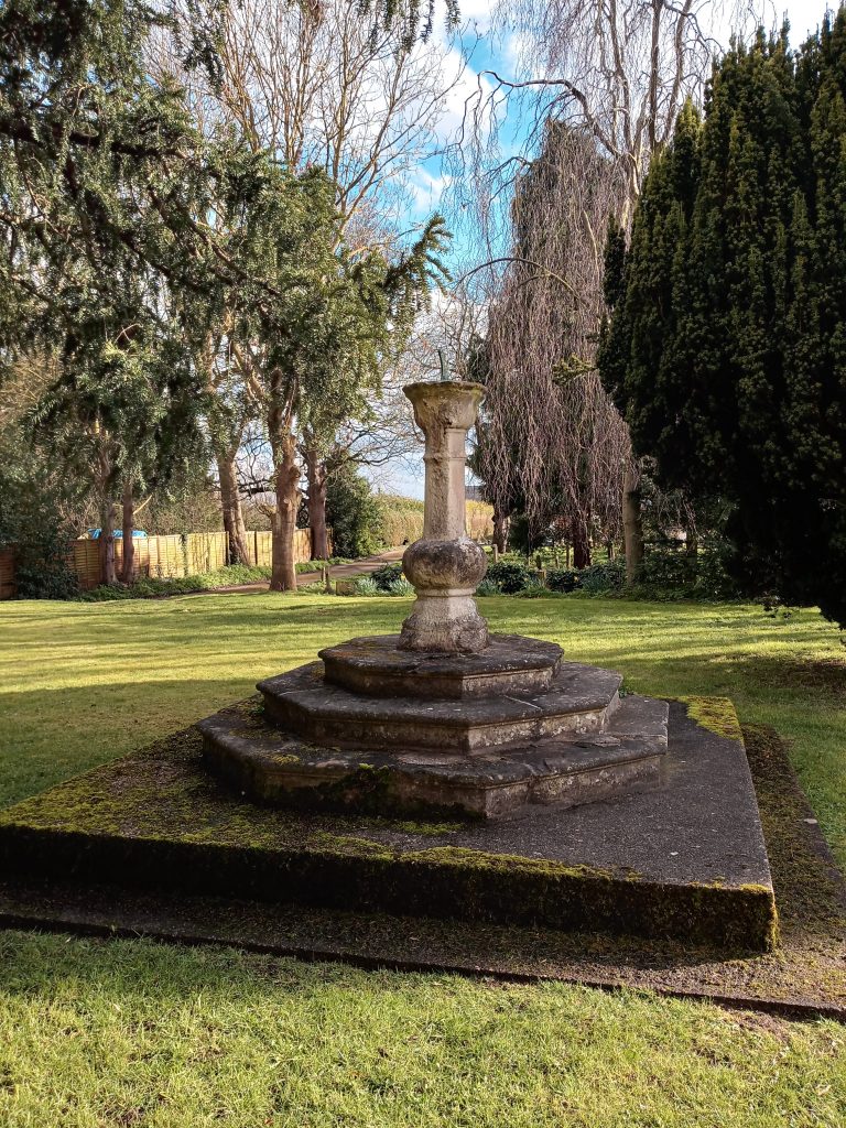 This sundial can be found in the grounds of St. Nicholas Church in Haxey. It is a Grade II listed monument from the 18th Century with steps from the 20th Century