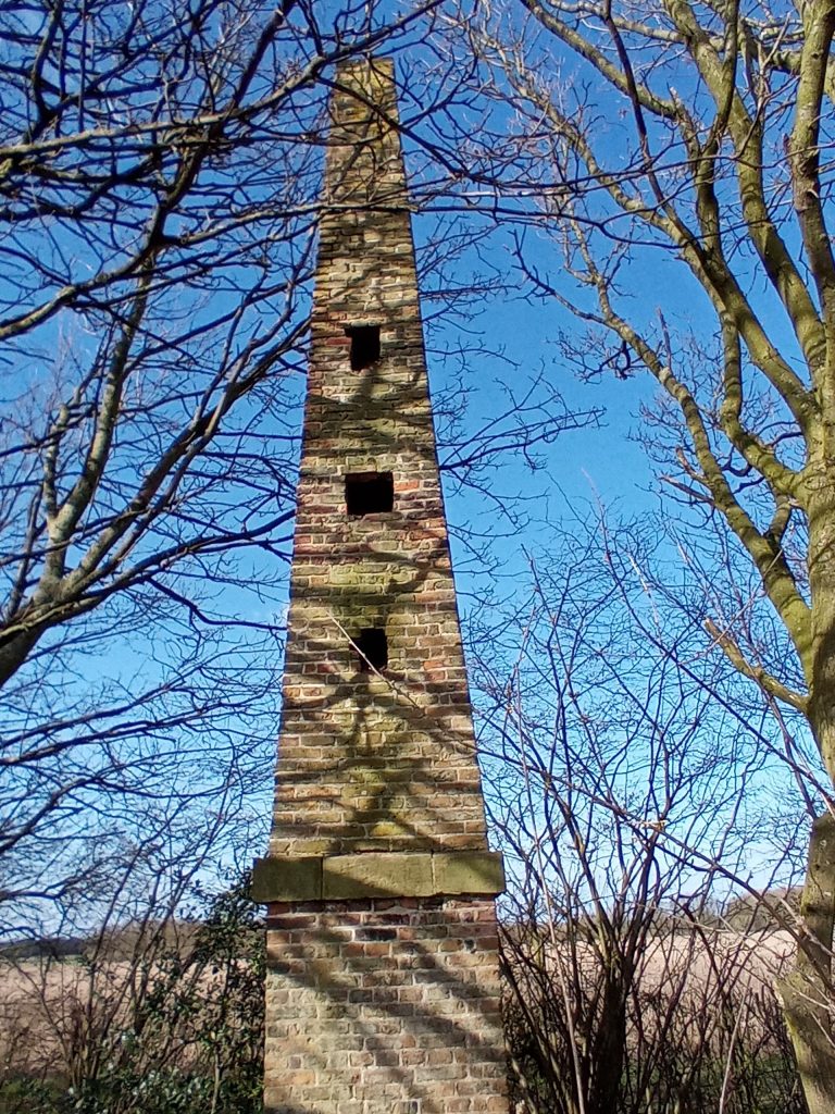 This is the 30-foot-high Temple Belwood Obelisk.