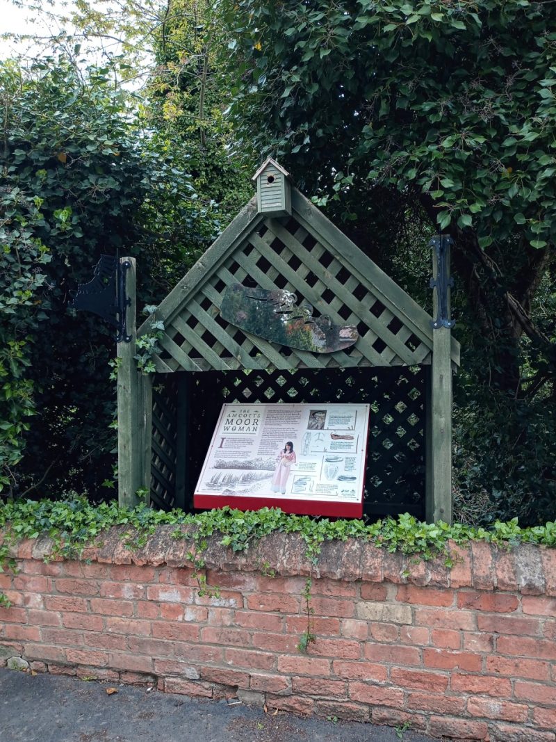 Amcotts Moor Woman Information board at Amcotts
