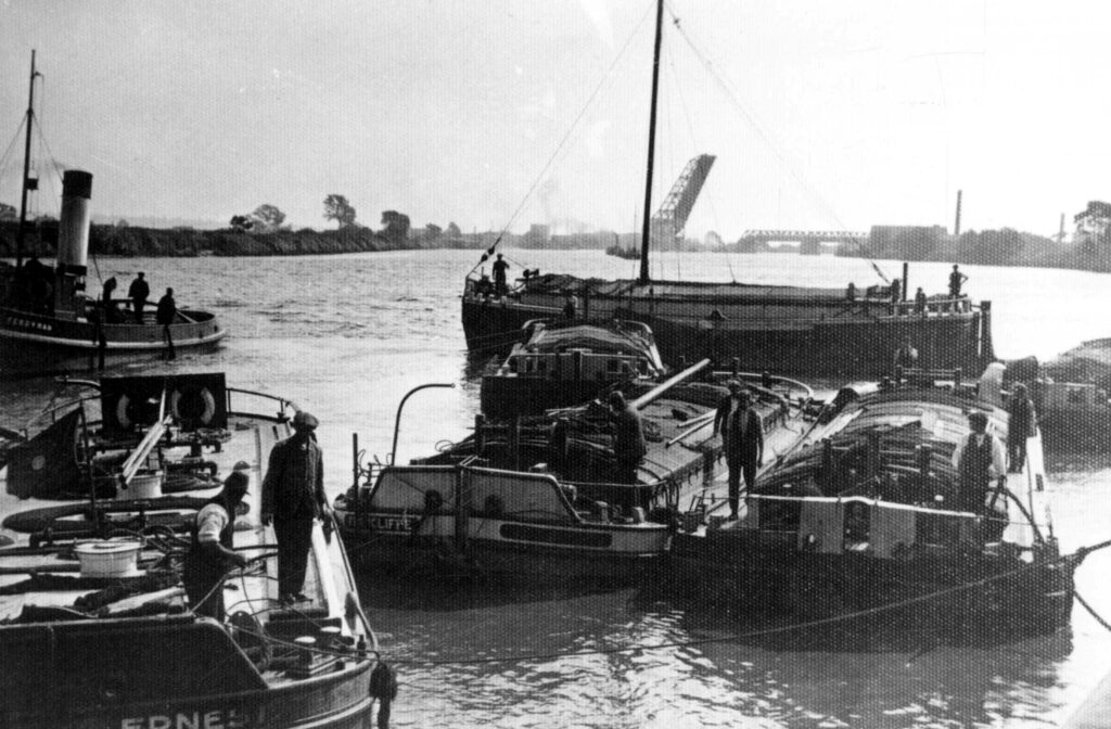 Barges on the River Trent