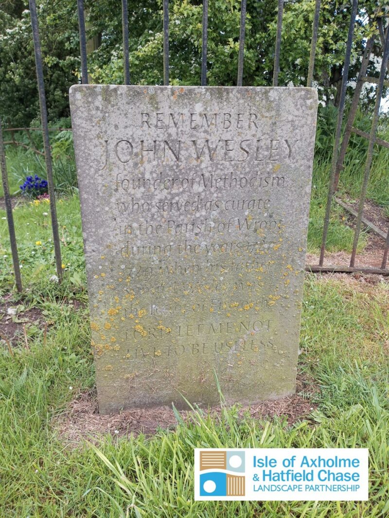 Wesley stone, Wroot Wesley stone in Wroot